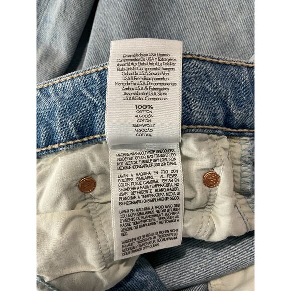 Mother High Waisted 'Study' Blue Cotton Skimp Denim Jean Size 28 - Picture 6 of 6